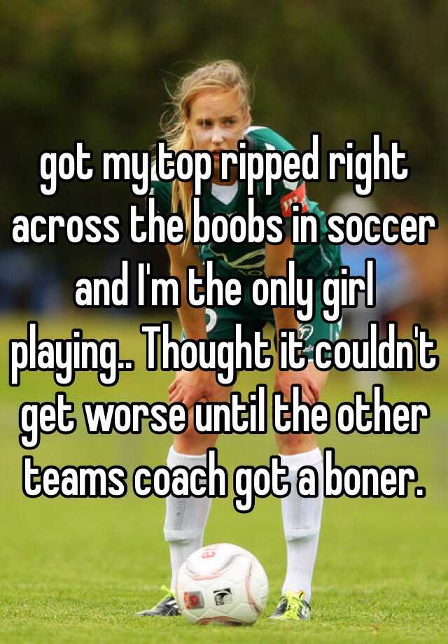 Soccer player boobs